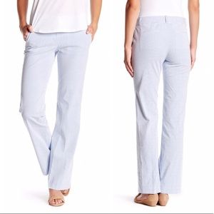 J. Crew seersucker striped trousers